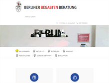 Tablet Screenshot of berliner-begabten-beratung.de